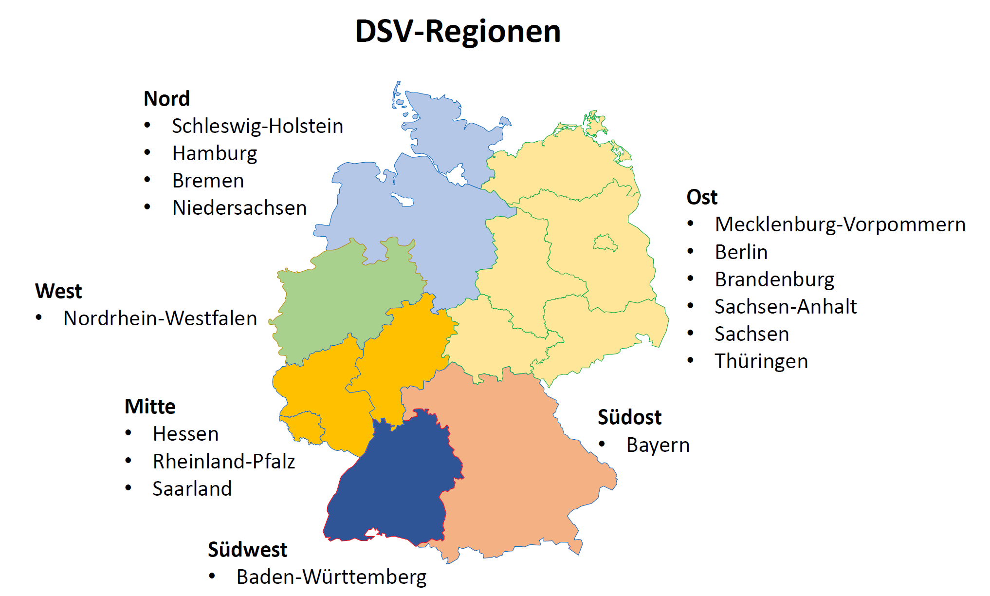 DSV-Regionalbereiche